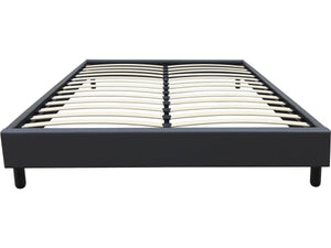 Base letto "Andy" - 160 x 200 cm - PVC - Grigio antracite