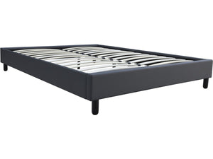 Base letto "Andy" - 160 x 200 cm - PVC - Grigio antracite