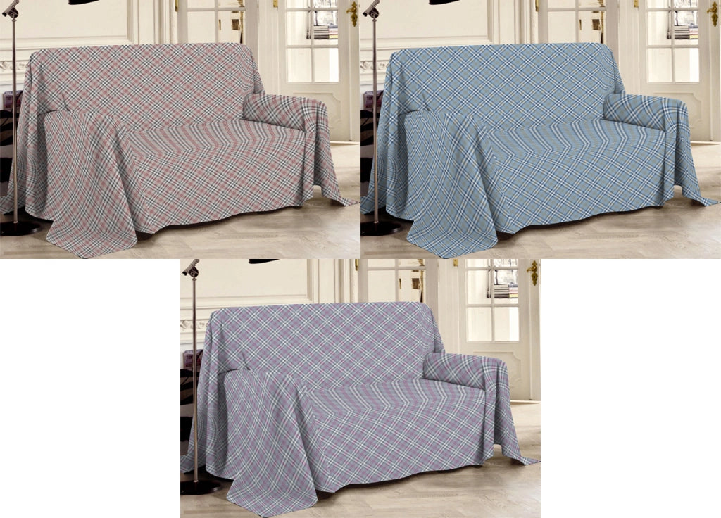 Telo Arredo Multiuso Linea Pensieri Delicati 100% Cotone Disegno Scotty - Matrimoniale - Rosa
