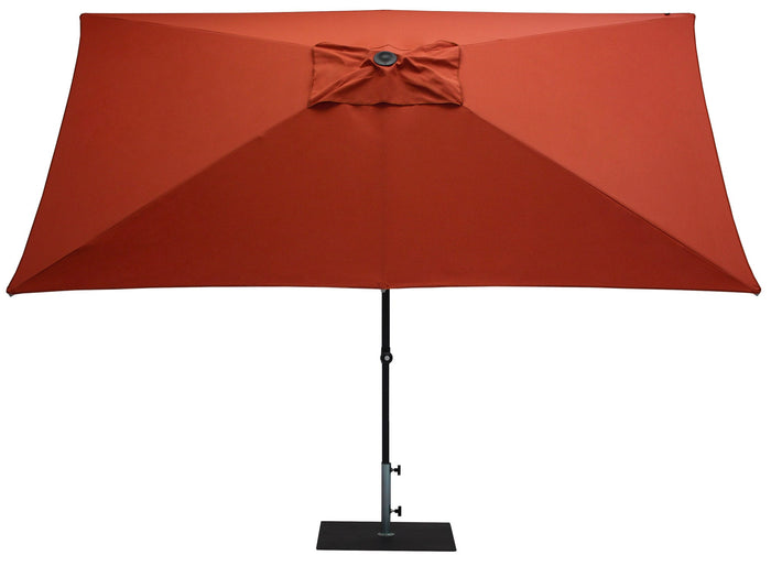 Ombrellone da Giardino 3x2 m Palo Ø38 mm in Alluminio Tessuto Olefin Trend Terracotta