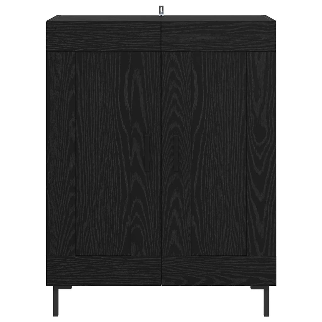 Credenza-Buffet-Armadio da cucina Rovere Nero 69,5 x 34 x 90 cm 493626