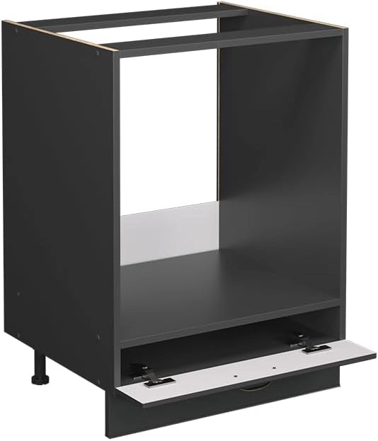 Mobile per forno da incasso Fame-Line, Landhaus antrazit-oro, 60 cm senza piano di lavoro