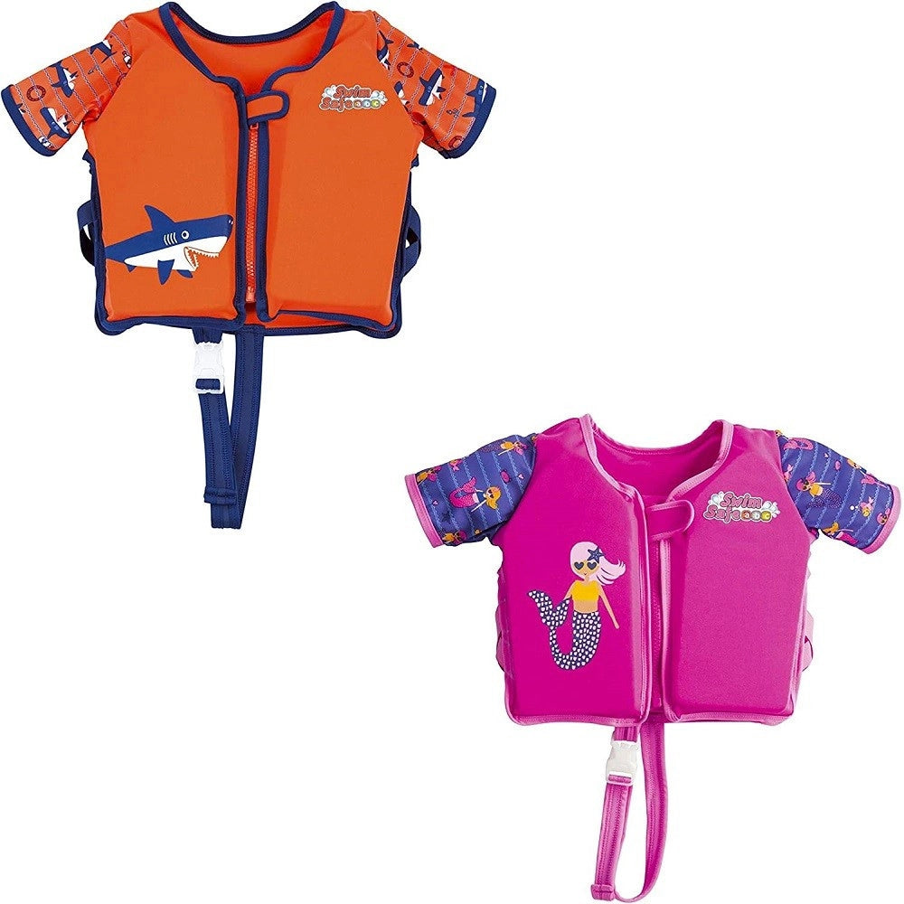 Trade Shop - Giubbotto Salvagente Giubbetto Swim Safe Gilet Gonfiabile Bambini Maniche 32147 -
