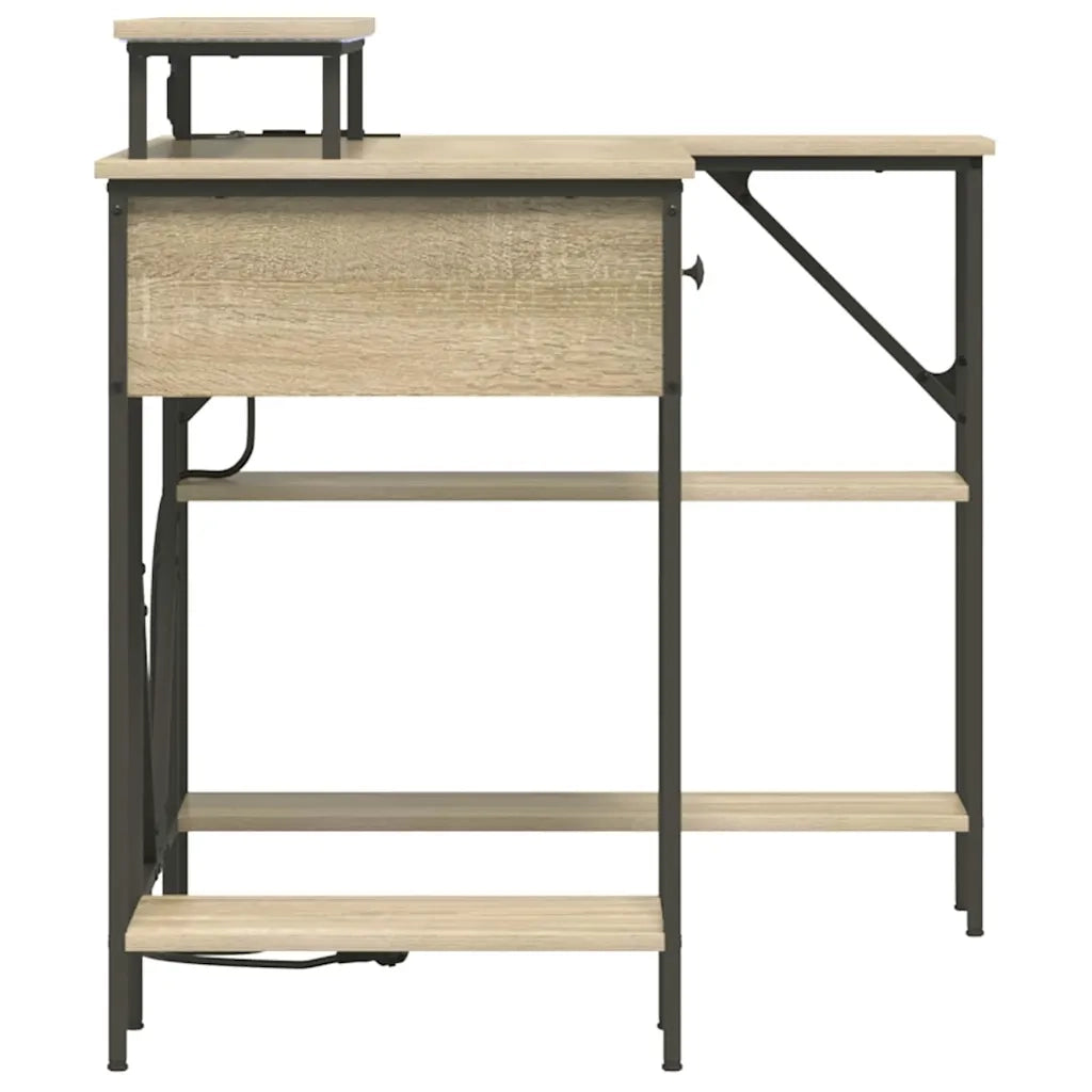 vidaXL Scrivania rovere sonoma 120 x 79 x 86.5 cm Legno multistrato