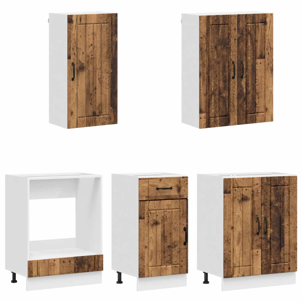 Unità Cucina LUCCA 5 pcs Legno antico Legno ingegnerizzato 3438263