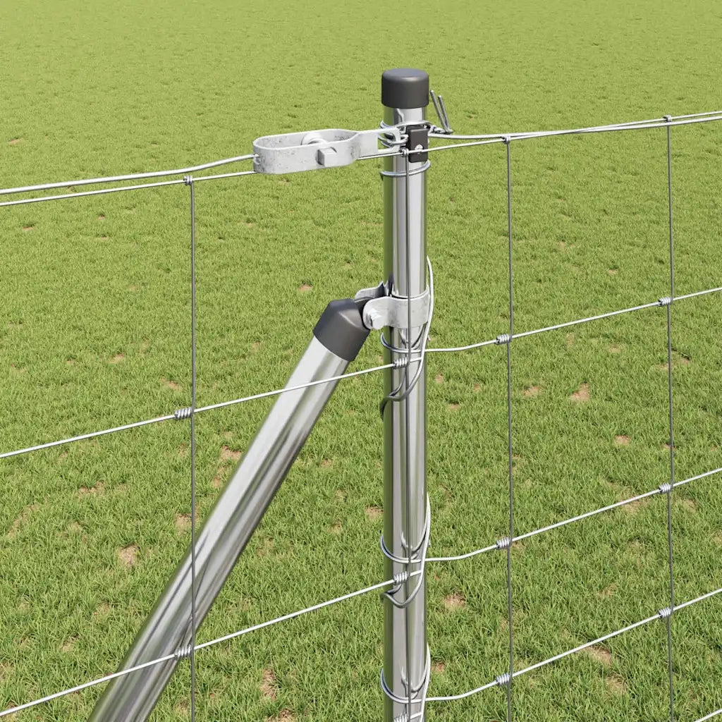 Palo della recinzione Zincato 25 x 1,6 m Acciaio 3351443