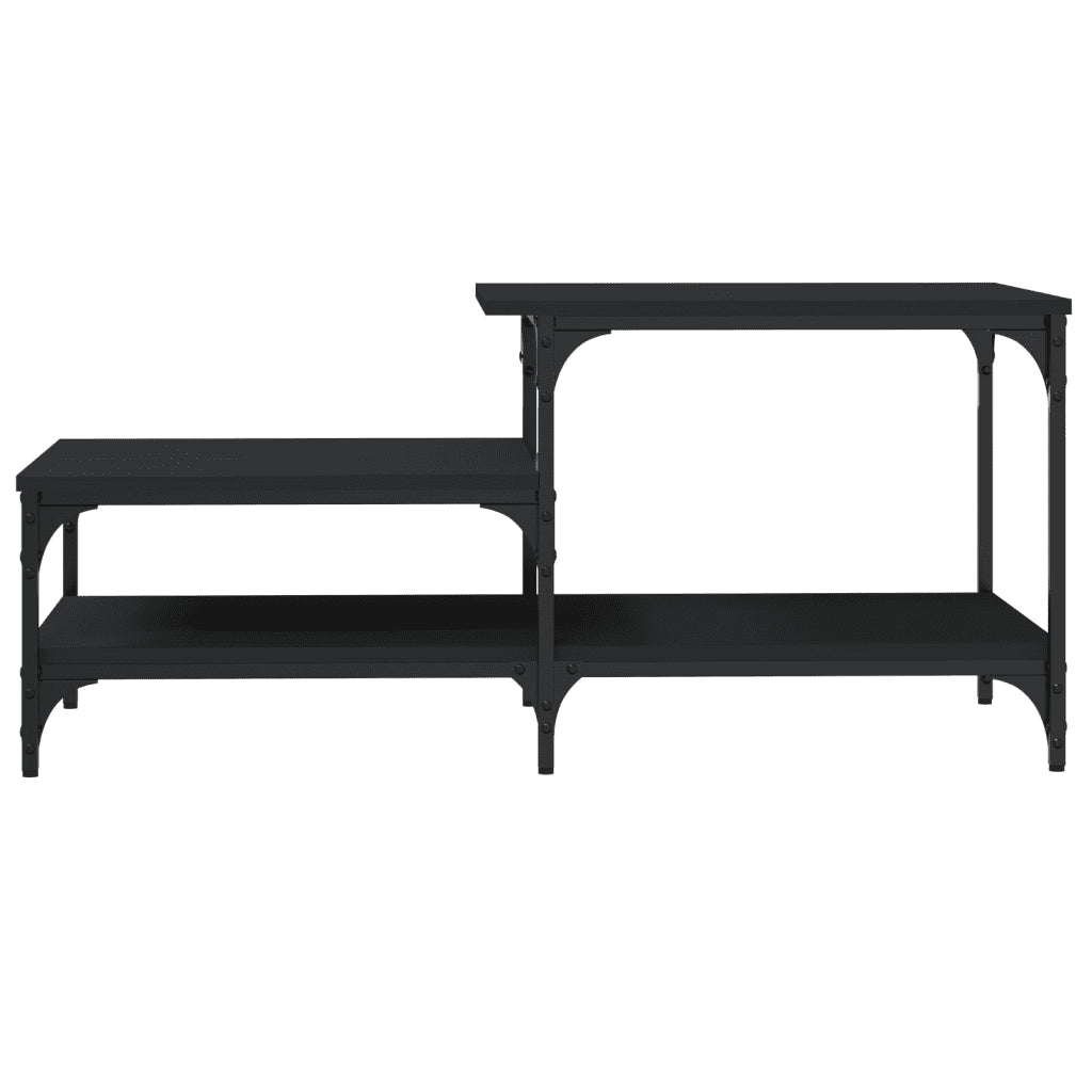 Tavolino da Salotto Nero 100x50,5x45 cm in Legno Multistrato 835379
