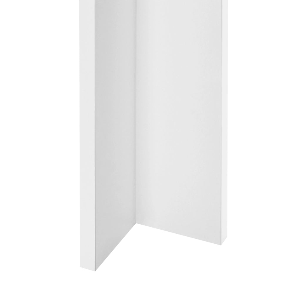 Tavolo da Pranzo con Piano Quadrato e Gambe a Forma di L 80 x 80 x 76cm Tavolo da Cucina in Design Moderno - Bianco