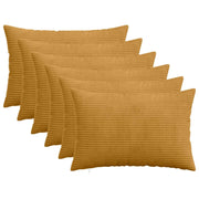 Federa 6 pcs HEERLEN Giallo 30 x 50 cm corduroy 907764