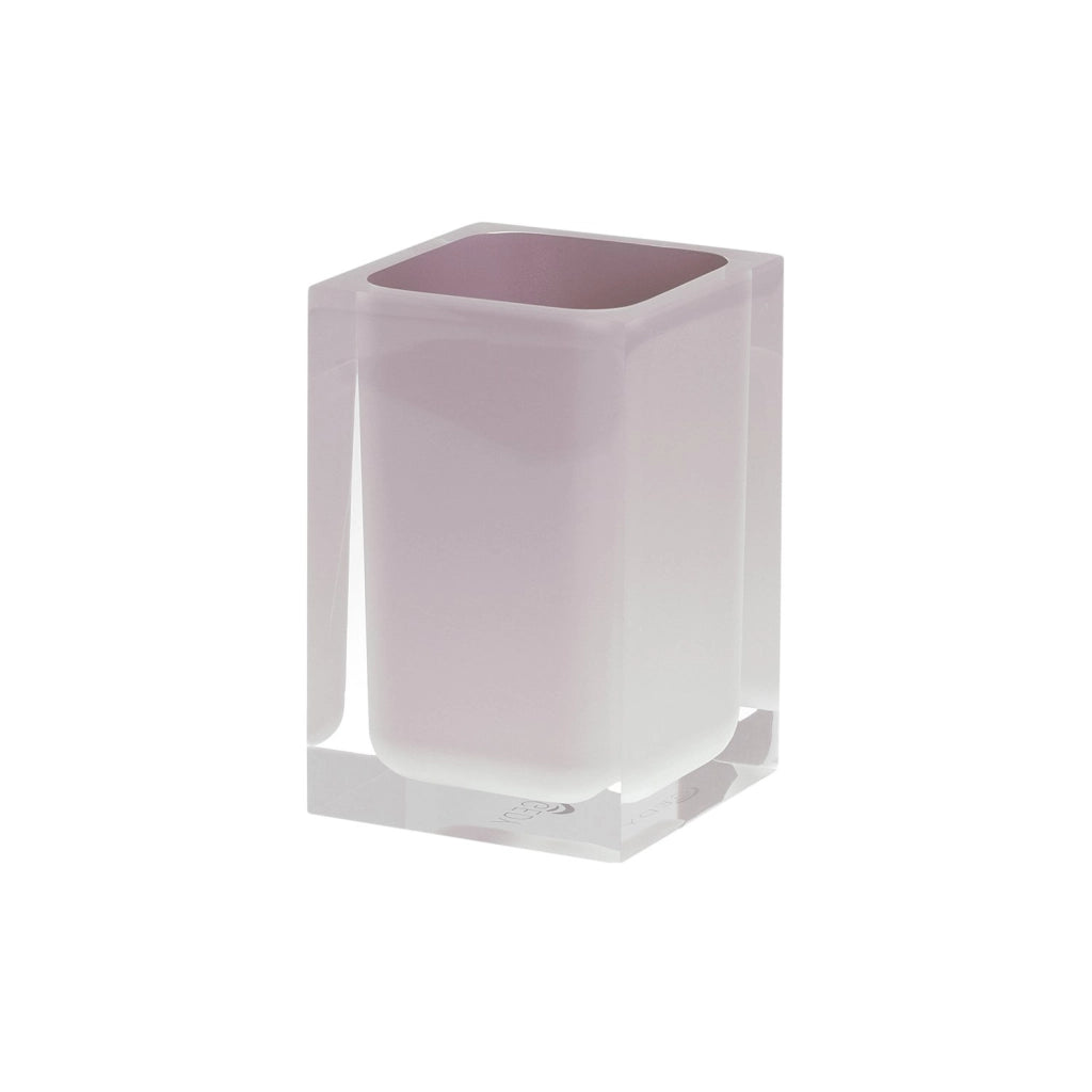 Set completo accessori 4 pezzi d'appoggio in resina RA99 Gedy serie RAINBOW Rosa