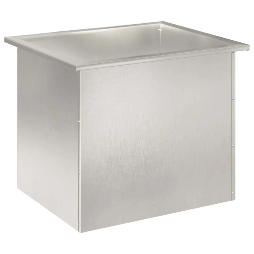 Fioriera da giardino con LED Argento 50 x 60 x 48 cm 8008204