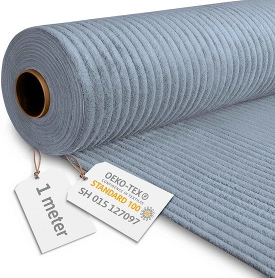 Tessuto Corduroy Venduto per Metro Peso 380 g/m2 - Tessuto per Mobili Corduroy Venduto per Metro 140 cm Largo - Tessuto per Mobili Venduto per Metro - Tessuto Corduroy Largo Venduto per Metro - Tessuto Corduroy Oostzee 1M