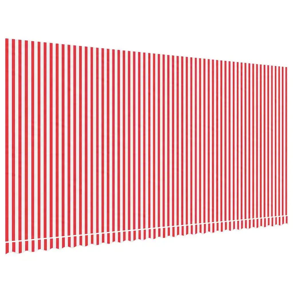 Tessuto di Ricambio per Tenda-Ricambio telo per tenda da sole Strisce Rosse e Bianche 6x3 m