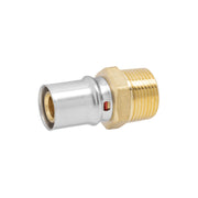 RACCORDO DIRITTO MASCHIO A PRESSARE PER TUBO MULTISTRATO MODELLO AP101 - 3/4 ø20X2  - APE