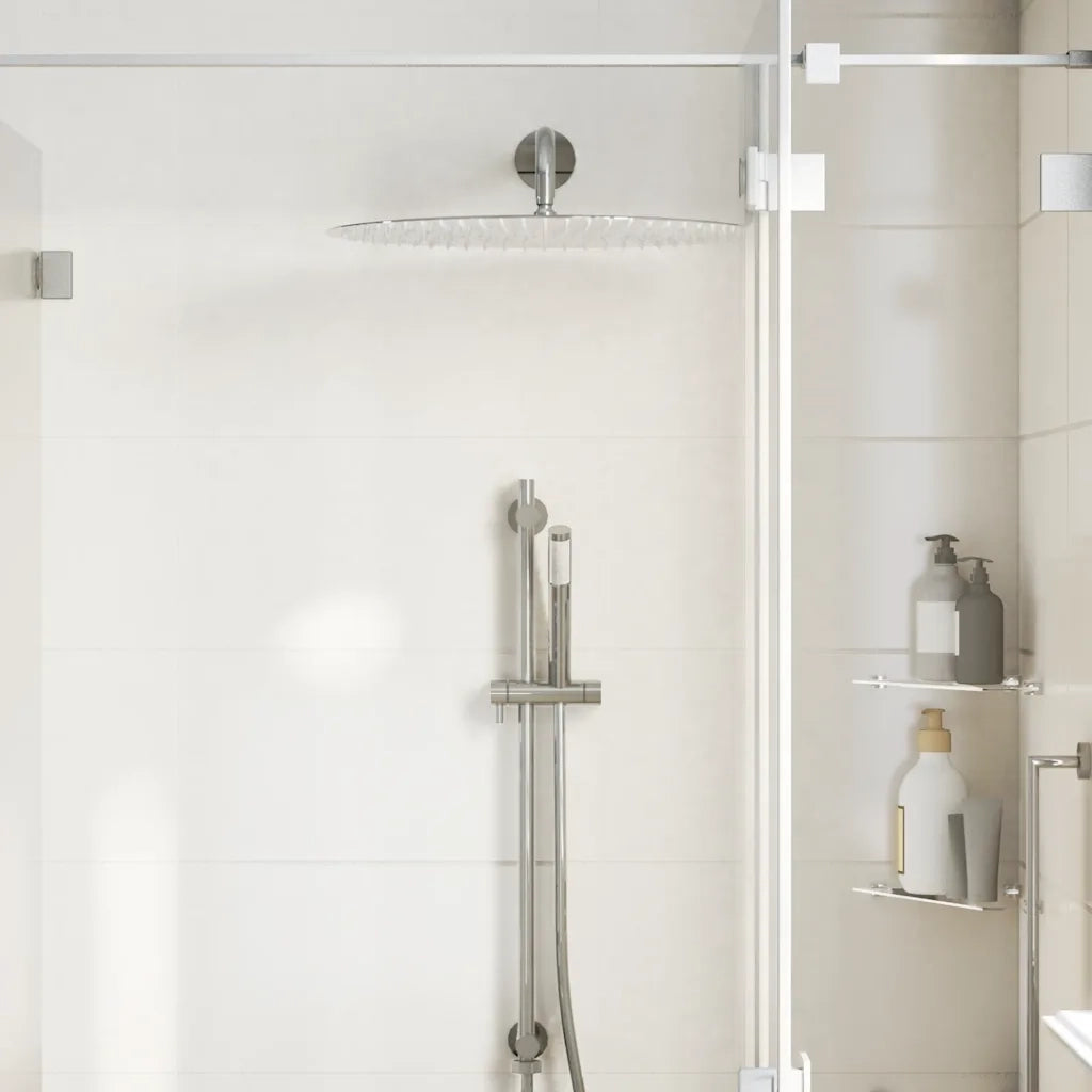 vidaXL Testa Doccia a Pioggia in Acciaio Inox 304 50 cm Rotonda