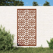 Decorazione Muro da Giardino 105x55 cm Moresco Acciaio Corten 824477