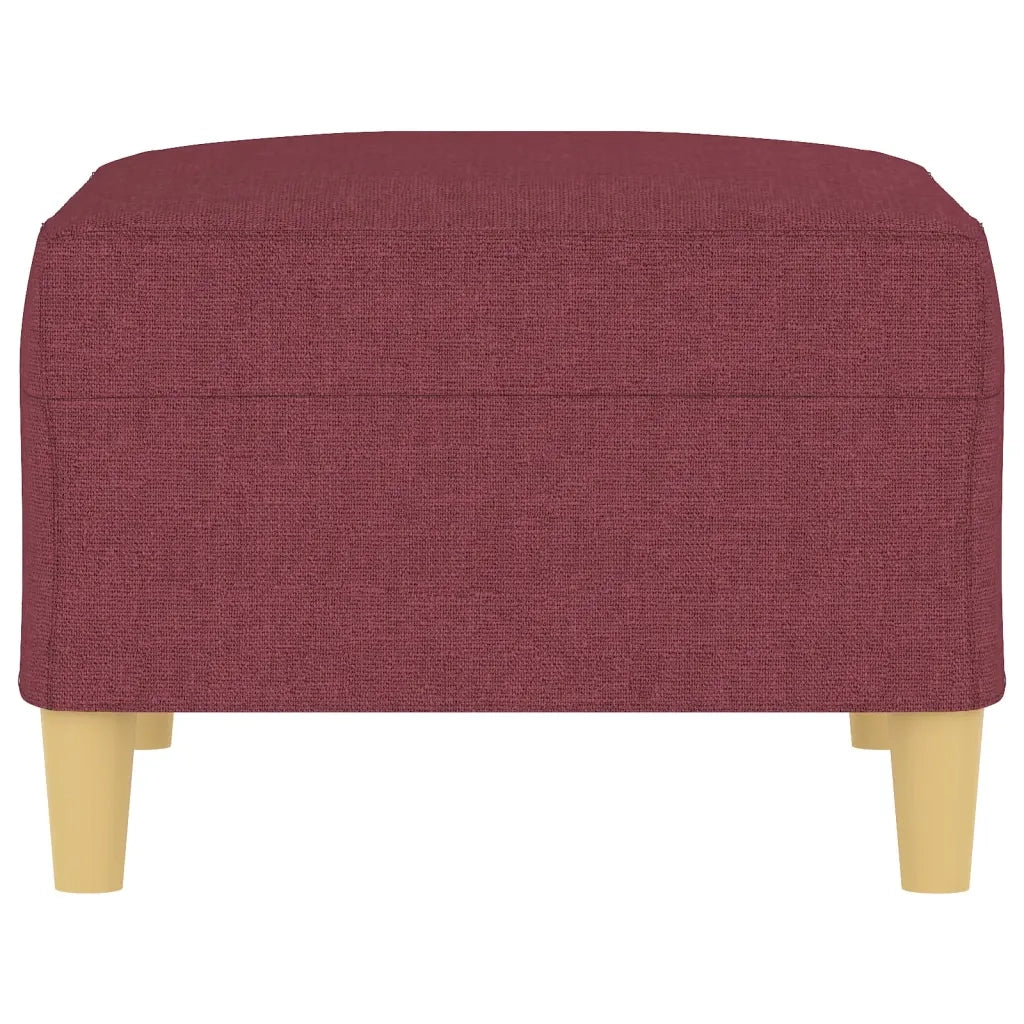 Poggiapiedi Rosso Vino 70x55x41 cm in Tessuto 349277