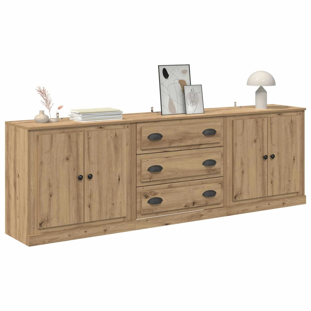 Sideboards 3 pcs Rovere artigianale 70 x 35,5 x 67,5 cm