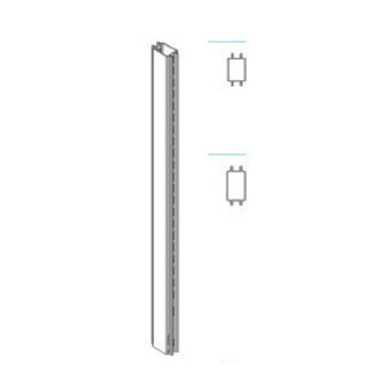 ZAF PIANTANA BIFACC GONDOLA 7,2XH140CM PANNA