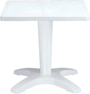 Green Boheme Zavor Greenpol - Tavolo quadrato con piano estraibile, 70 x 70 x 72 cm, colore: Bianco
