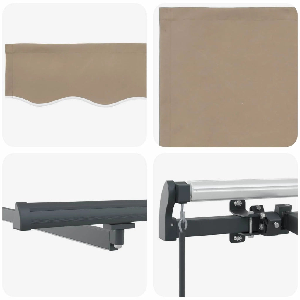 Tenda Retrattile Beige 300 x 250 cm Tessuto 3330056