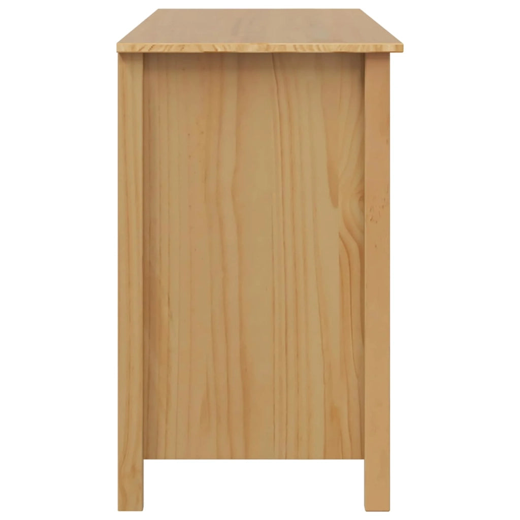 Scrivania | Tavolo da Ufficio con Cassetti HILL Marrone miele 100 x 45 x 74 cm