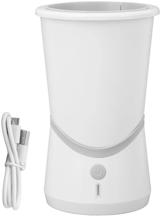 Pulitore automatico per escrementi canini portatile - Spazzola in silicone - Regolazione della pressione d'acqua - Capacità batteria 500 mAh - Facile da pulire
