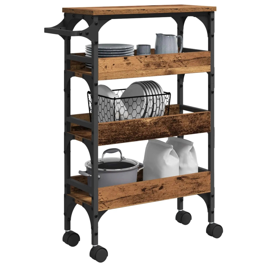 Carrello da Cucina Legno vecchio 53 x 20 x 76 cm CFW2864660