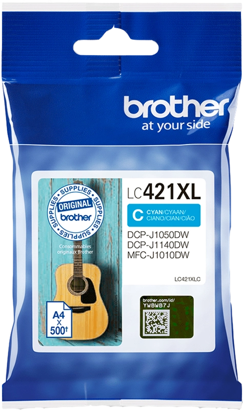 Brother LC-421XLC cartuccia d'inchiostro 1 pz Originale Resa elevata (XL) Ciano