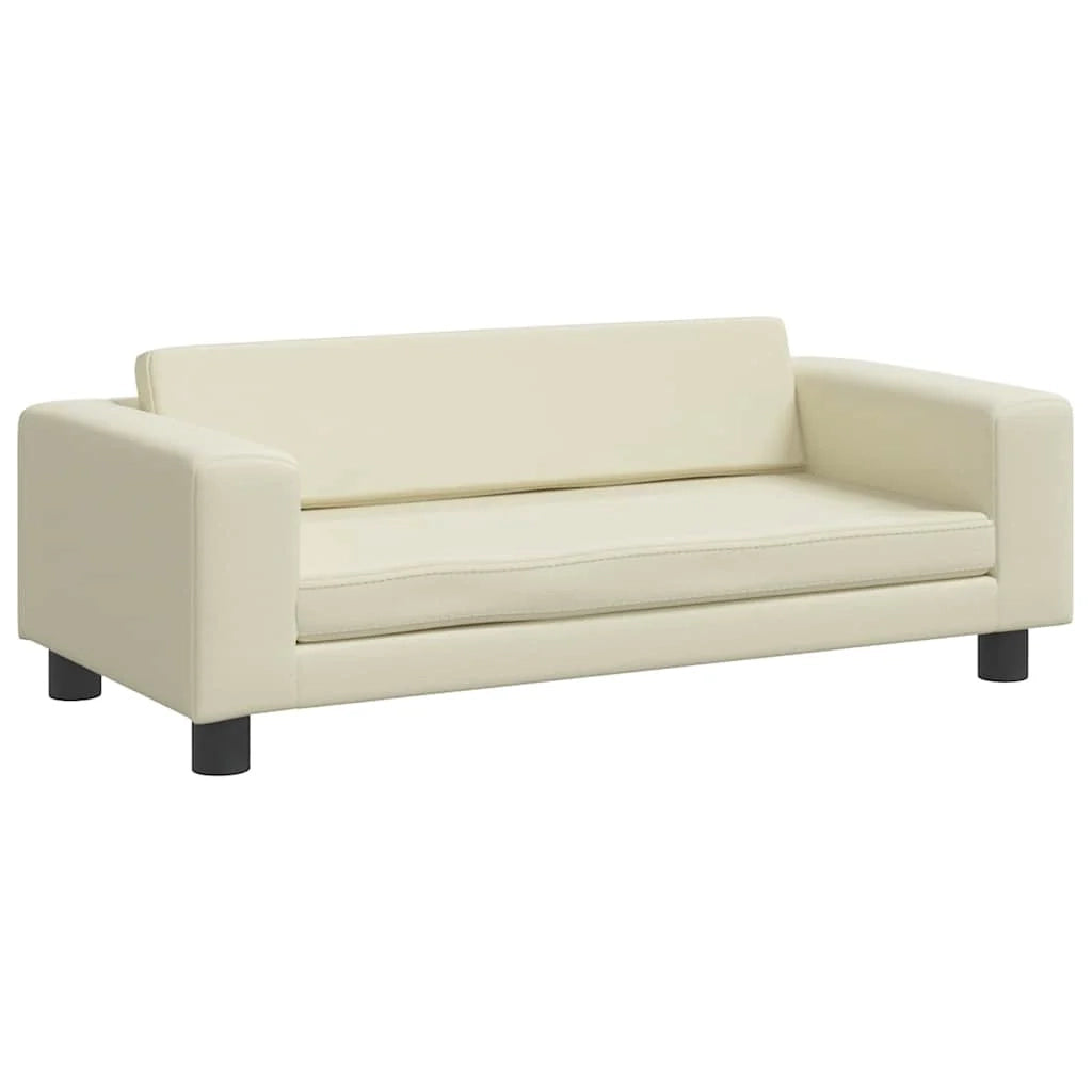 Divano letto per cani comodo con estensione 100 x 50 x 30 cm in similpelle Crema 02_0043064