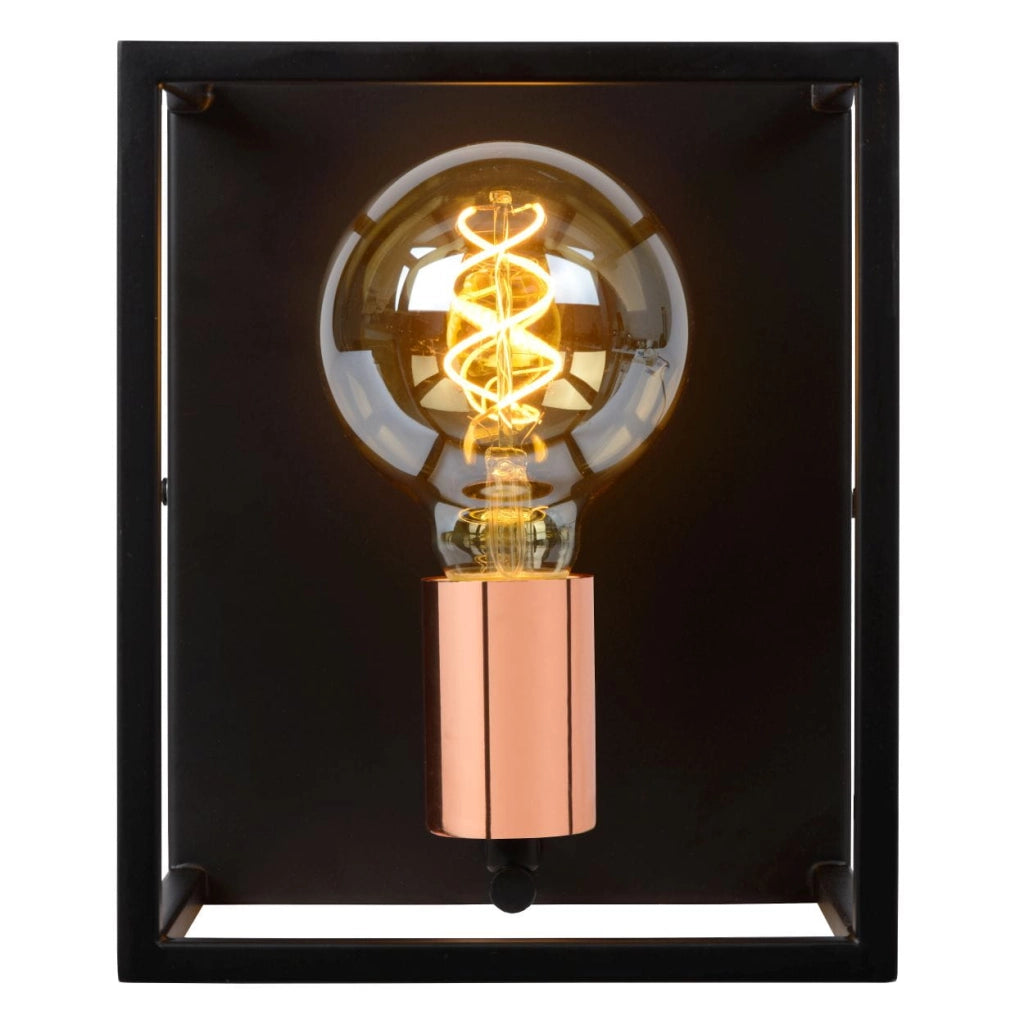 Lucide Arthur applique nero/rame E27 40W 08224/01/30