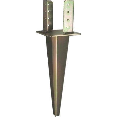 SUPPORTO GAZEBO QUADRO A CONFICCARE 955  ZINCATO GIALLO S.MM 4,0 MM 100X100