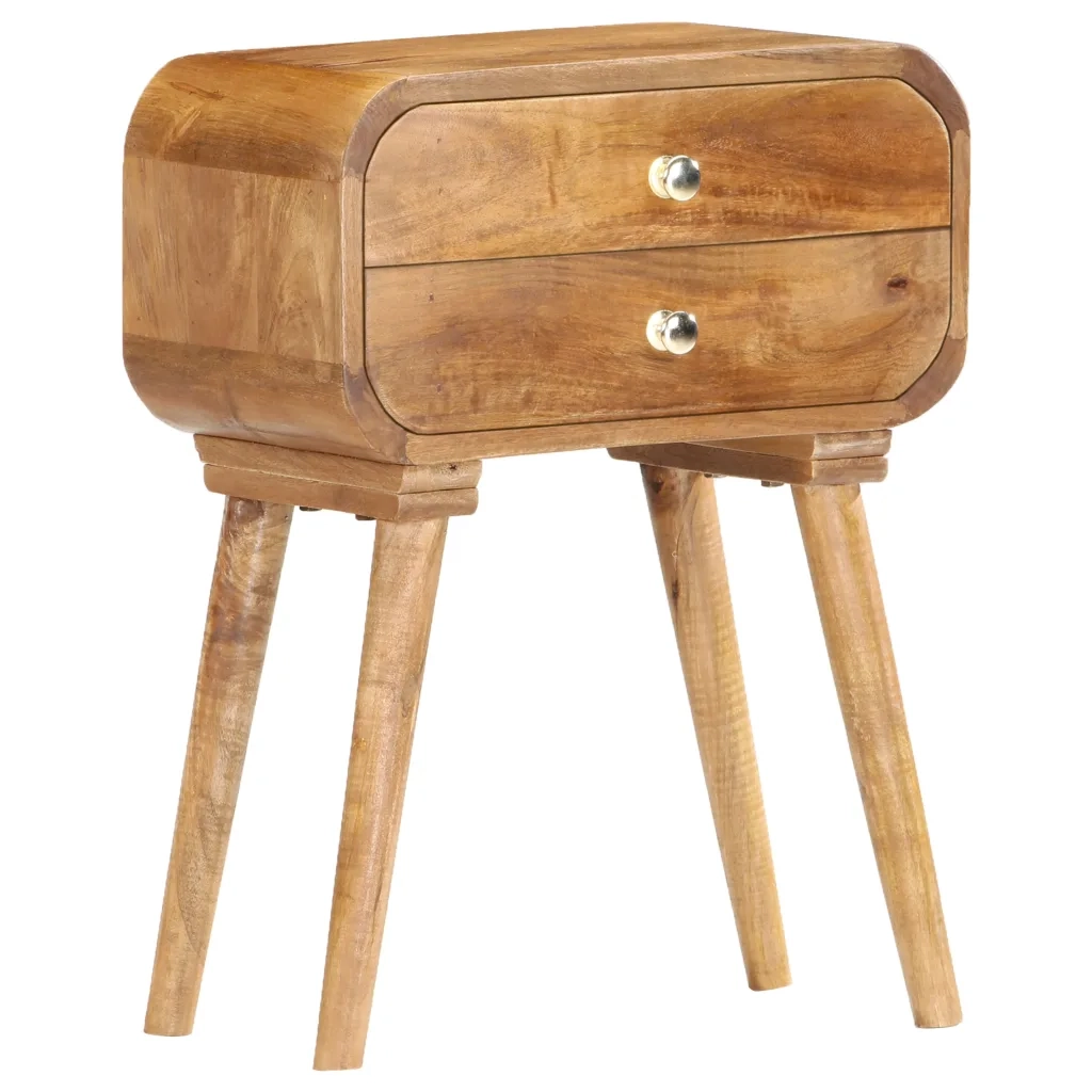 Comodino 40x30x58 cm in Legno Massello di Mango 285851
