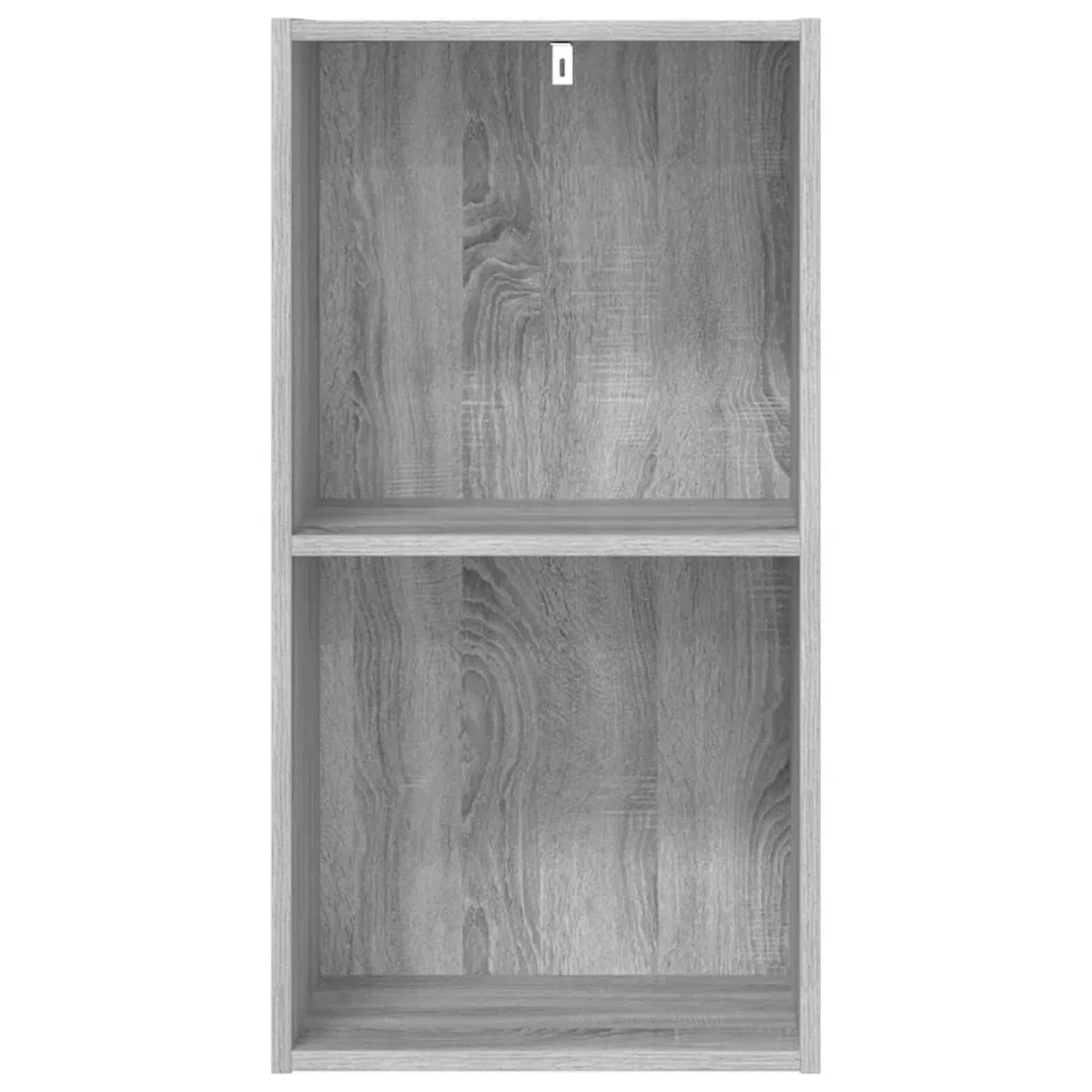 Libreria-Scaffale per Libri-Mobile di Stoccaggio Grigio Sonoma 40x30x77 cm in Legno Multistrato