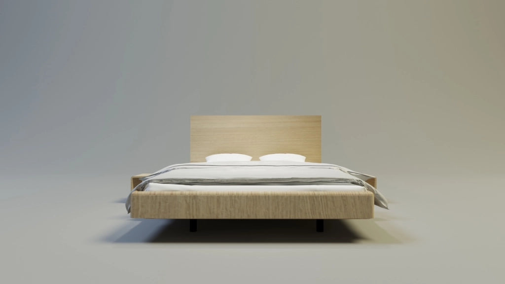 LETTO IMBOTTITO SONAR FIVE 160x200 SOLIK OAK NATURALE