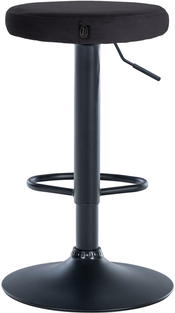 2er Set Barhocker Ponte Samt schwarz