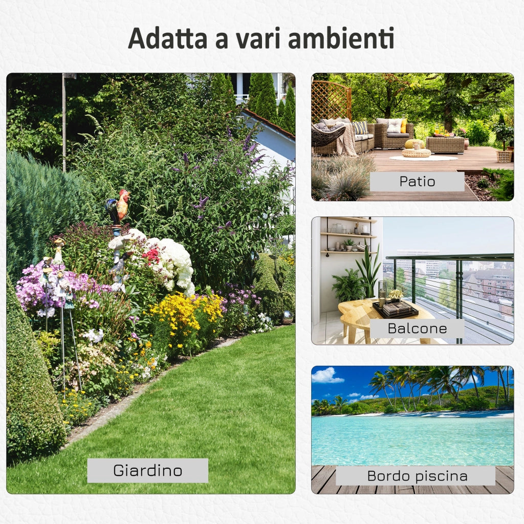 Base per Ombrellone in Cemento 13kg ¨C zephmum ¨C 40x40x43cm, Nero