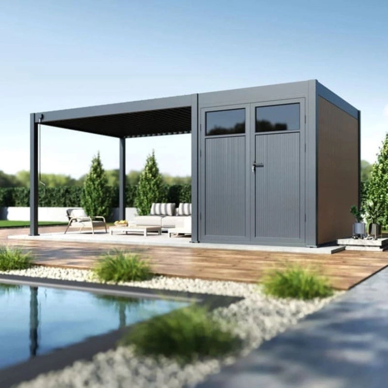 Casetta da giardino per pergola bioclimatica autoportante OmbrÃ©a - 3M