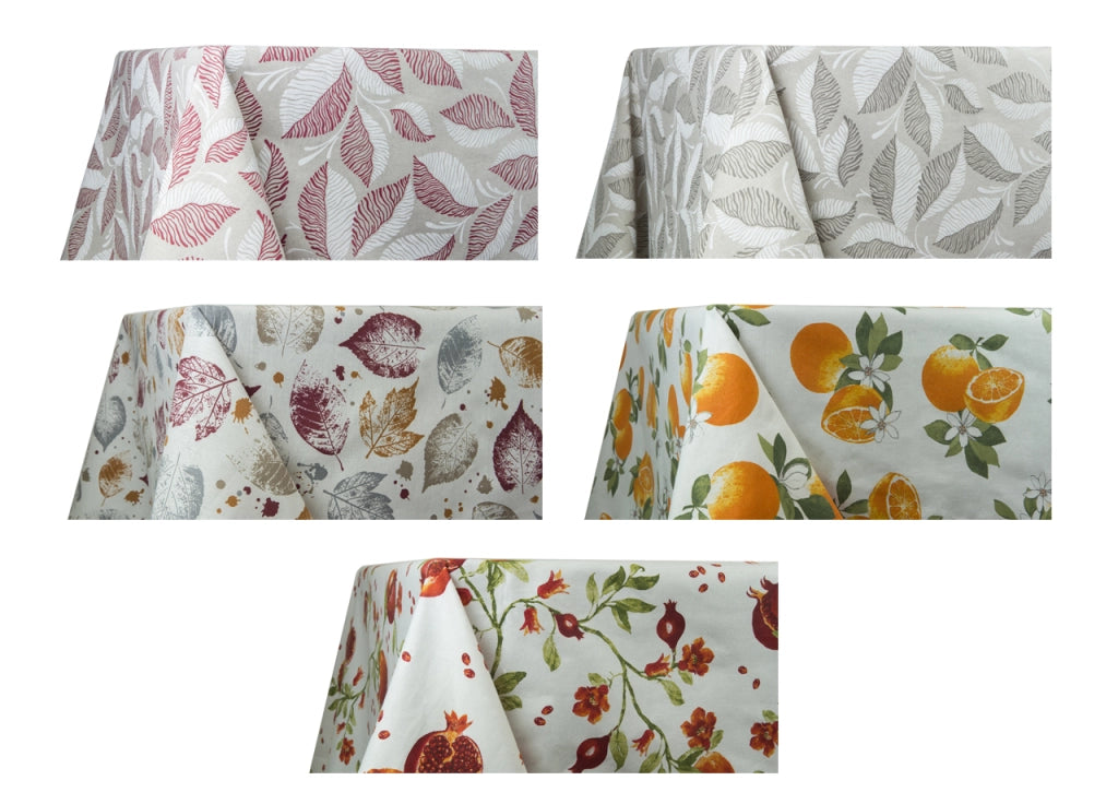 Tovaglia Per Salotto Cucina Tavolo In Cotone Made In Italy Fantasia Melograno - 140x180 - Melograno