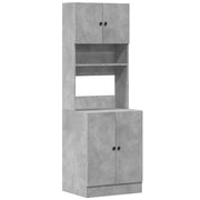 Pensile da cucina | Mobile da Cucina Grigio 60x50x180 cm in Legno Multistrato
