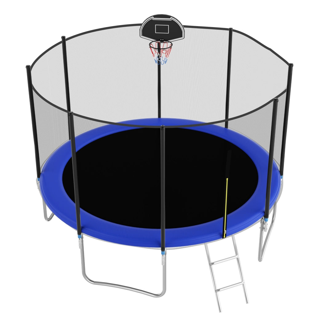 Trampolino da giardino 366 cm ¨C zephmum ¨C robusto per adulti e bambini