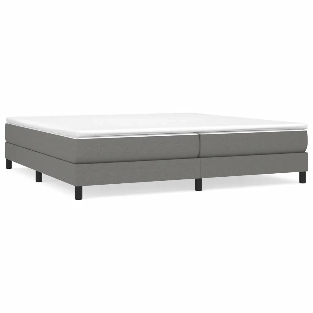Struttura Letto a Rete a Molle Grigio Scuro 200x200 cm Tessuto 3120541
