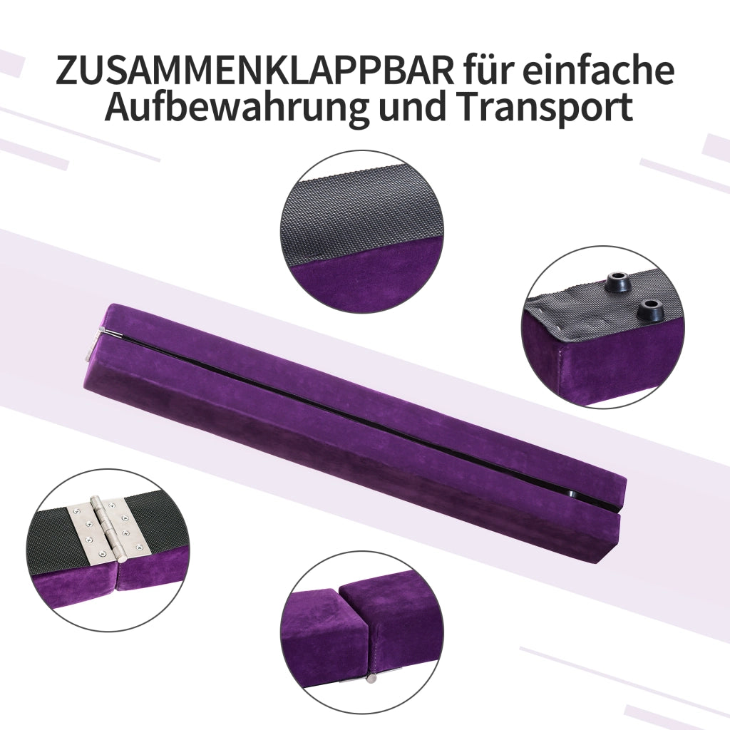 Trave sospesa pieghevole ¨C zephmum ¨C 210x10x6.5 cm viola