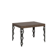 Tavolo allungabile 70x110/194 cm Karamay telaio Antracite - Noce