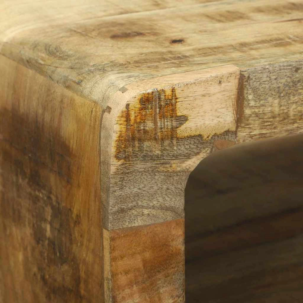 Mobile TV moderno con spazio interno 100 x 32 x 36 cm design pulito legno massello di mango marrone 02_0058079