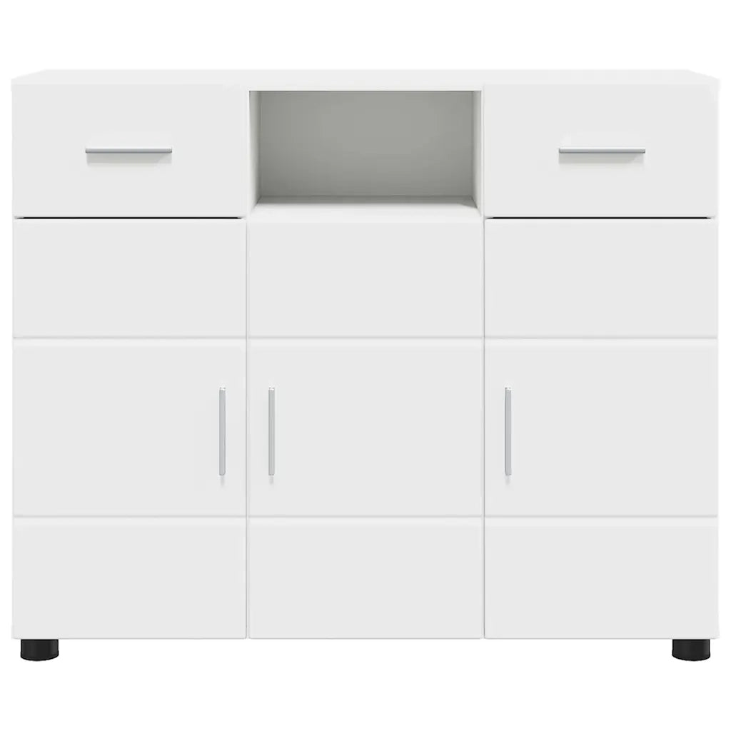 Credenza-Buffet-Armadio da cucina Bianco 88,5 x 30,5 x 73 cm Legno multistrato