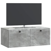 Mobile TV da Muro | Armadietto TV | Mobile Porta TV Grigio Cemento 78,5 x 41 x 30 cm