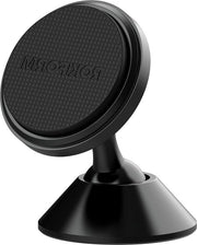 Sostegno magnetico regolabile per auto - 360 gradi girevole - adesivo 3M VHB - supporto per smartphone - alluminio - per camion e furgoni - nero
