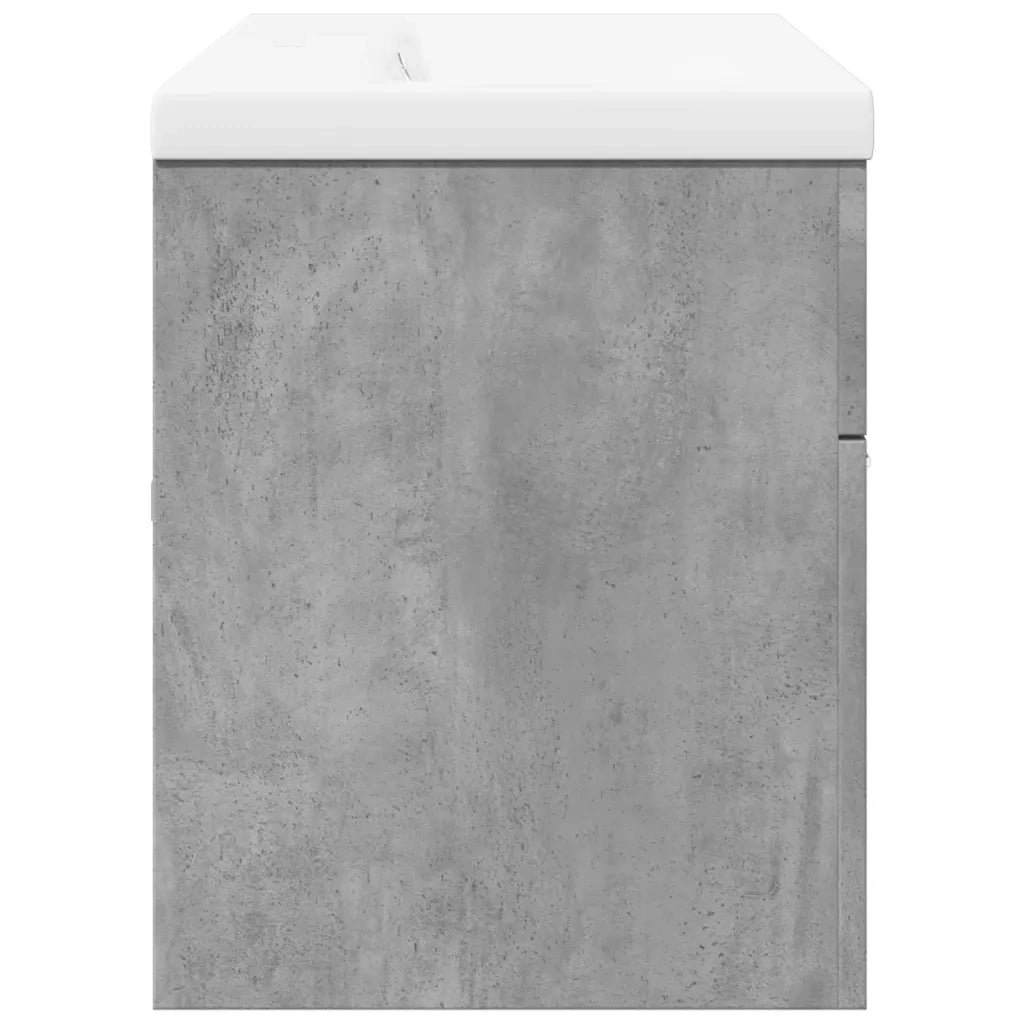 Mobile da Bagno con Lavabo Integrato Grigio Cemento 3324859