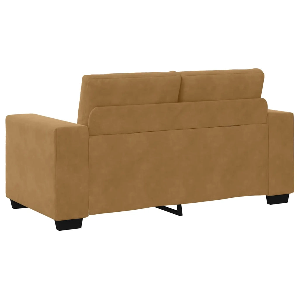 | Divano a due posti | con cuscino Marrone Velluto 4105117